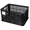 BASIL DVIRAČIŲ DĖŽĖ L vairo krepšelis/nešiklis, 40 l, perdirbta sintetika, juoda (NAUJA)