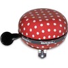 Basil Baziliko dviračio varpas BIG BELL POLKADOT 80 mm raudoni / balti taškai (BAS-50396)