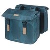 Basil Dviejų skyrių bagažinės krepšys BASIL ELEGANCE DOUBLE PANNIER BAG 40-49 Universal Bridge System, vandeniui atsparus estate mėlynas