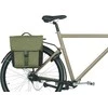 BASIL GO DOUBLE BAG dėtuvės, MIK su tvirtinimo adapteriu, 32L, tamsiai žalia (NAUJIENA 2025 m.)