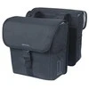 Basil miesto dviratininko sakva dviguba BASIL GO DOUBLE BAG 32L, Universal Bridge System, solid juodas (NEW 2025)