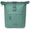 Basil Bagažinės rankinė BASIL BROOKLYN DOUBLE PANNIER BAG 41L, MIK Hooks System, atspari vandeniui, sidabrinė žalia