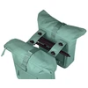 Basil Bagažinės rankinė BASIL BROOKLYN DOUBLE PANNIER BAG 41L, MIK Hooks System, atspari vandeniui, sidabrinė žalia