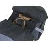 Basil Dviračio kuprinė dviguba BASIL MILES TARPAULIN DOUBLE PANNIER BAG MIK 34L, MIK System (ready to go), 100% neperšlampama juodas slate (NEW 2025)