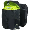 Basil Dviejų dalių dviračio bagažinės krepšys BASIL MILES DOUBLE PANNIER BAG MIK 34L, MIK sistema (paruošta naudoti), 100 % atsparus vandeniui, juoda su lime