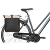 Baziliko krepšys-maišas BASIL VIVE DVIGUBAS DELTA-PANNIER krepšys 28-35 l, MIK sistema (paruoštas naudoti), balkšvas/juodas