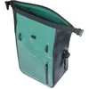 Basil Vientisa sakvo rankinė BASIL RIVO M SINGLE PANNIER BAG 12-15L, MIK Hooks System sidabrinė-žalia/juoda