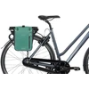Basil Vientisa sakvo rankinė BASIL RIVO M SINGLE PANNIER BAG 12-15L, MIK Hooks System sidabrinė-žalia/juoda