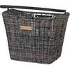 Basil BASIL BREMEN RATTAN LOOK KF rotango vairo krepšelis + BASIL KLICKFIX ADAPTER PLATE montavimo plokštė, nuimama vairo tvirtinimo sistema (be kronšteino) gamtos ruda (NAUJIENA)