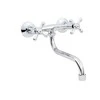 Stalo baterija Hydroland Rato sienelės chromas (B204)