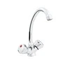 Stalo baterija Hydroland Nuolatinis standartinis chromas (B105)