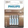 Bateria Vega Baterija PHILIPS AAA LR03 BLISTER 4SZT BATERIE ENTRY ALKALINE Phil-LR03A4B/10>