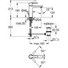 Grohe Lineare S praustuvo maišytuvas, chromas