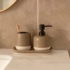 Bathroom Solutions Muilo dozatorius ir dantų šepetėlių laikiklis ant keraminio pagrindo THE PASTELS