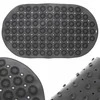 Bathroom Solutions Orion Neslystantis vonios kilimėlis 68x37 cm pilkas