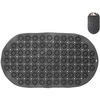 Bathroom Solutions Orion Neslystantis vonios kilimėlis 68x37 cm pilkas