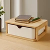 Bathroom Solutions Bamboo Organizatorius su stalčiumi VAKKO, bambukas ir melaminas, 19,5 x 14,8 cm