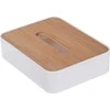 Bathroom Solutions Bamboo Kosmetikos laikiklis su bambuko dangteliu, 26 x 17 cm