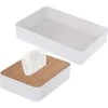 Bathroom Solutions Bamboo Kosmetikos laikiklis su bambuko dangteliu, 26 x 17 cm