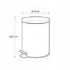 Bathroom Solutions NONI metalinė šiukšliadėžė su dangčiu, 5 l