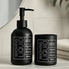 Bathroom Solutions Stiklinis muilo dozatorius ir dantų šepetėlių laikiklis ONYX