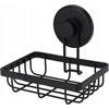 Bathroom Solutions Dušo lentyna juodo metalo su siurbtuku 13,5x10,5x11,5 cm
