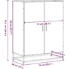 Spintelė batams, dūminio ąžuolo, 75x38x97,5cm, mediena/metalas