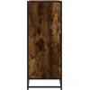 Spintelė batams, dūminio ąžuolo, 75x38x97,5cm, mediena/metalas