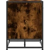 batų suoliukas rūkytas ąžuolas 60x40x53,5 cm Mediena ir metalas