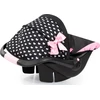 Bayer Design Bayer - Deluxe Car Seat for Dolls - Juodas & Rožinė (67960AA)