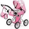 Bayer Design Bayer - Dolls Pram - City Star - Pilkas &amp; Rožinė (13666AA)