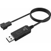 Akasa 5V zu 12V DC Step-Up Voltage Konverter Kabelis – USB zu 3-Pin & 4-Pin, 60cm