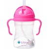 B.BOX BB00511 Vandens butelis su šiaudeliu 240 ml rausvų granatų