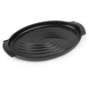 BBQ Žuvies kepimo lėkštė, 38 cm, ovali, prie stalo tvirtinama grotelių (PG-63078)
