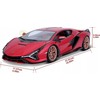 *BBURAGO metal. 1:24 Lamborghini, Sian FKP 37 czer