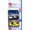 Bburago Maisto France Street Fire - Echelle 1/64 3 transporto priemonių pakuotė
