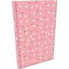Bee-bee Notes A5 tinklelis Soft Touch Baltos rožinės spalvos gėlės
