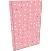 Bee-bee Notes A5 tinklelis Soft Touch Baltos rožinės spalvos gėlės