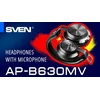 Belaidės stereo ausinės su mikrofonu SVEN AP-B630MV, juodas; AP-B630MV