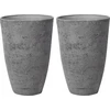 Beliani 2 vazonų rinkinys CAMIA 51 cm pilkas
