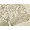 Beliani 2 medvilninės dekoratyvinės pagalvės su gėlėmis 45 x 45 cm smėlio ir žalio ROSEMARY