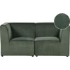Beliani 2 vietų modulinė sofa LEMVIG, žalia, velvetas