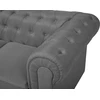 Beliani 3 vietų sofa CHESTERFIELD šviesiai pilka