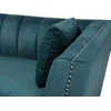 Beliani 3 vietų sofa GAULA, veliūrinė, žydra
