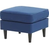 Beliani 3 vietų sofa AVESTA, tamsiai mėlyna su atrama kojoms