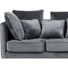 Beliani 3 vietų sofa FENSTAD, veliūrinė, pilka