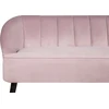 Beliani Trivietė sofa ALSVAG veliūrinė, rožinė