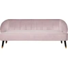 Beliani Trivietė sofa ALSVAG veliūrinė, rožinė