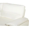 Beliani 3 vietų sofa VOGAR iš dirbtinės odos, kreminės spalvos