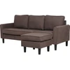Beliani Trivietė sofa AVESTA, ruda, su otomanu
